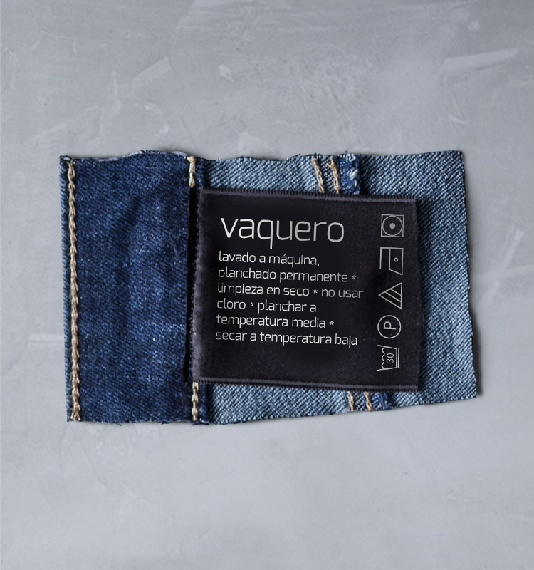 Tejido vaquero lavable en lavadora
