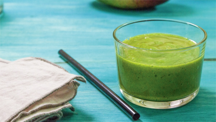 Smoothie verde para desayunar