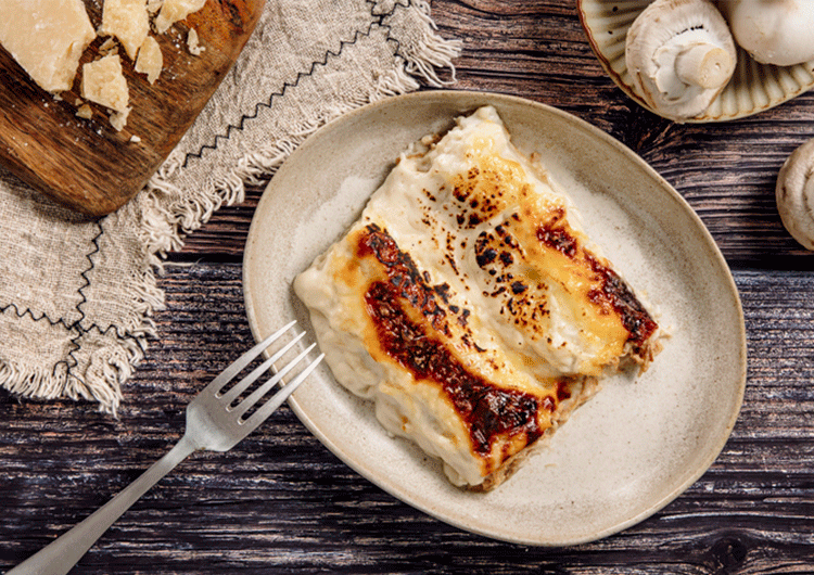 Canelones de Navidad rellenos de pollo trufado