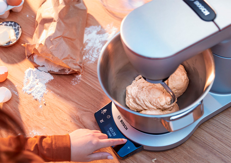 robot de cocina con garfio amasador