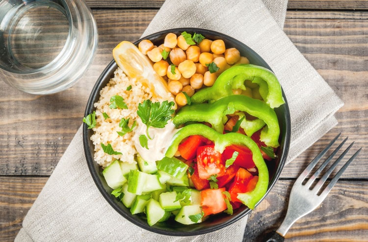 ensalada de garbanzos