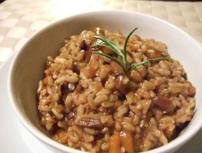 Arroz Integral, Risotto, Champiñones