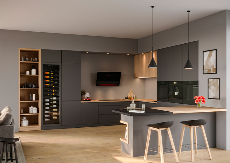 espacio en las cocinas en L